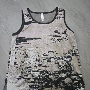 MarlaWynne Camouflage Tank Top - Black, Beige, Pink
